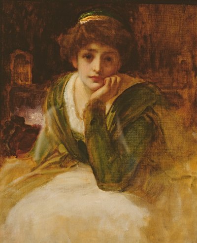 Ölstudie für Desdemona, ca. 1889 von Frederic Leighton